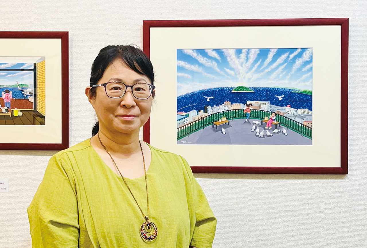 ほのぼのとした画風で横須賀の風景を描く、たかやま かずこさんの展覧会（2023年6月23日号横須賀・三浦・湘南版）