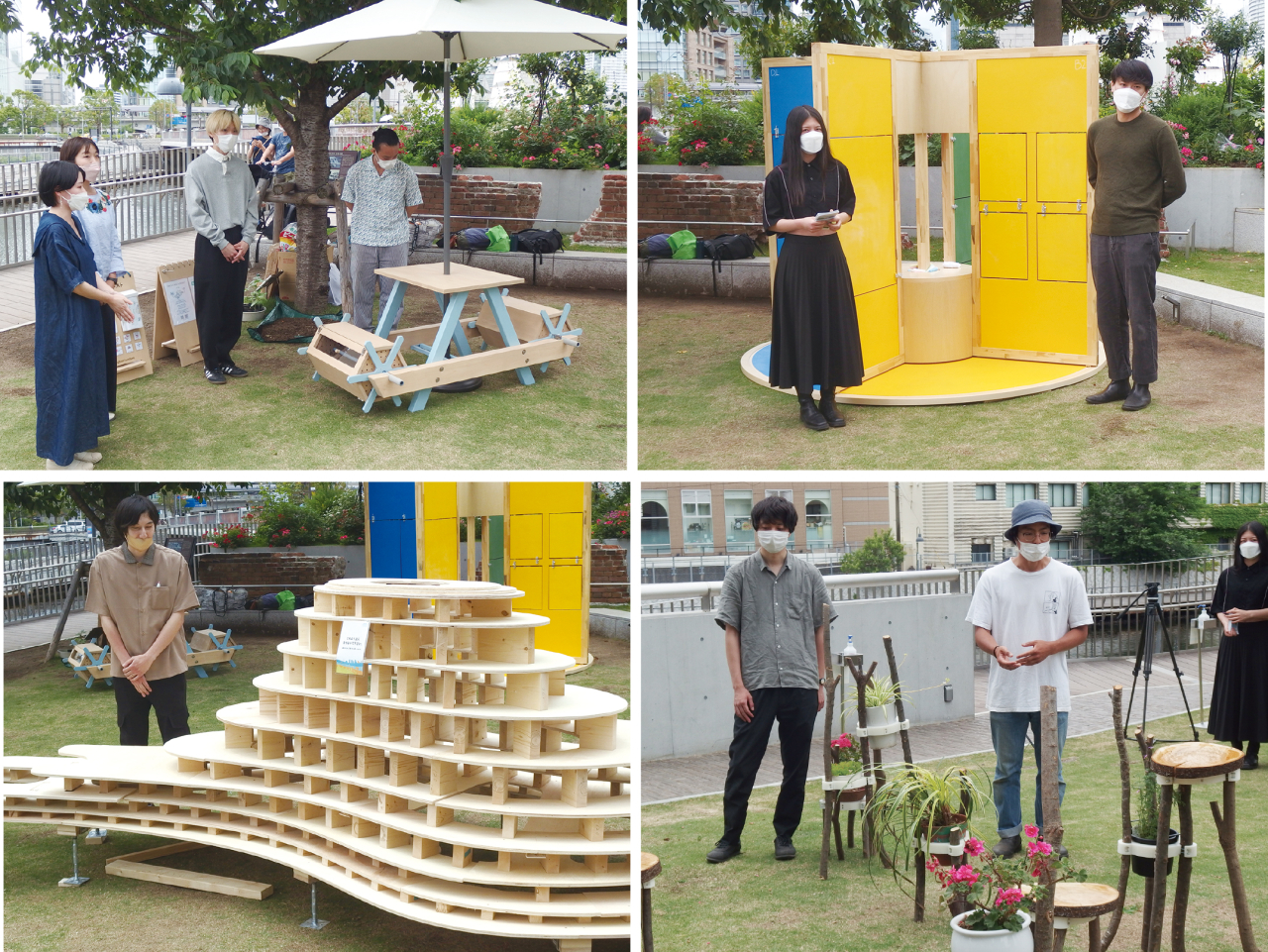 環境に配慮した屋外装置物受賞作品を6月19日（日）まで横浜市庁舎の水辺プラザに展示
